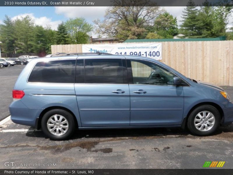 Ocean Mist Metallic / Gray 2010 Honda Odyssey EX