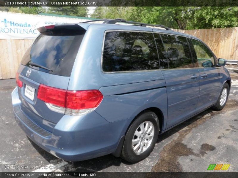 Ocean Mist Metallic / Gray 2010 Honda Odyssey EX