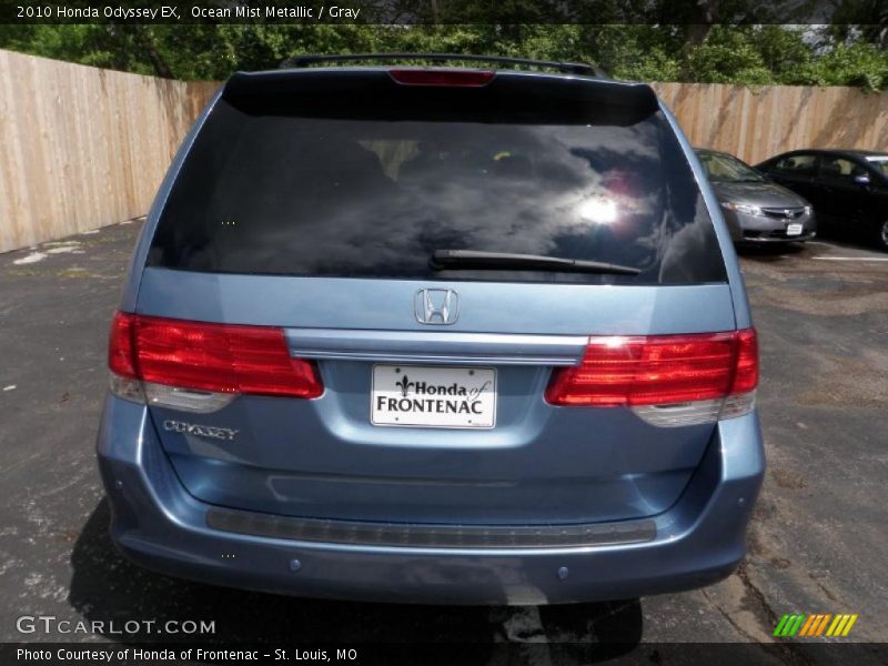 Ocean Mist Metallic / Gray 2010 Honda Odyssey EX