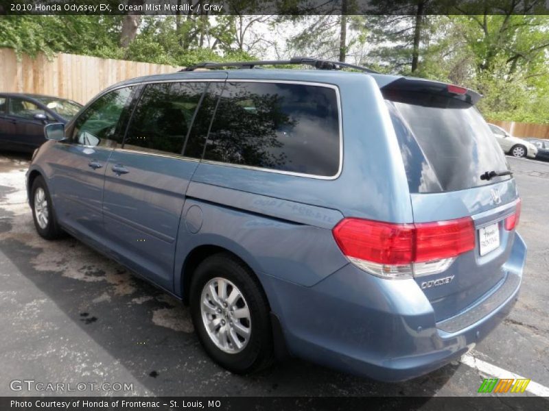 Ocean Mist Metallic / Gray 2010 Honda Odyssey EX