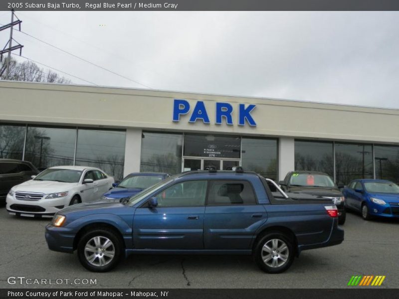 Regal Blue Pearl / Medium Gray 2005 Subaru Baja Turbo