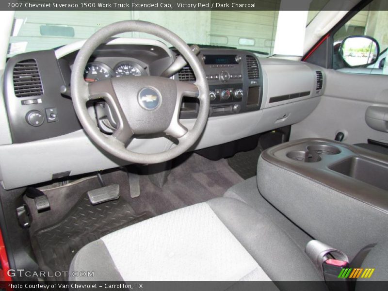 Victory Red / Dark Charcoal 2007 Chevrolet Silverado 1500 Work Truck Extended Cab