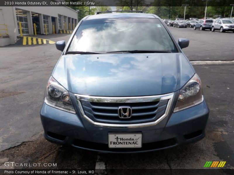 Ocean Mist Metallic / Gray 2010 Honda Odyssey EX