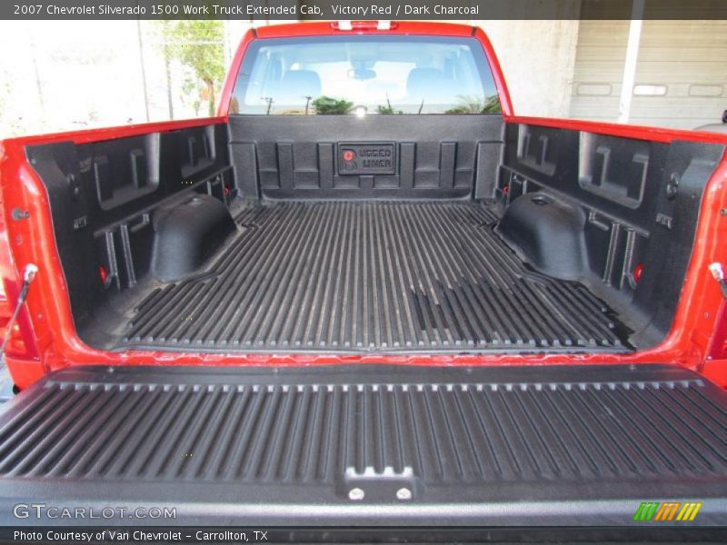Victory Red / Dark Charcoal 2007 Chevrolet Silverado 1500 Work Truck Extended Cab
