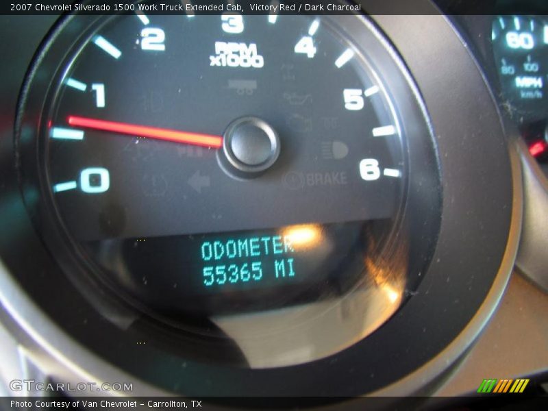 Victory Red / Dark Charcoal 2007 Chevrolet Silverado 1500 Work Truck Extended Cab