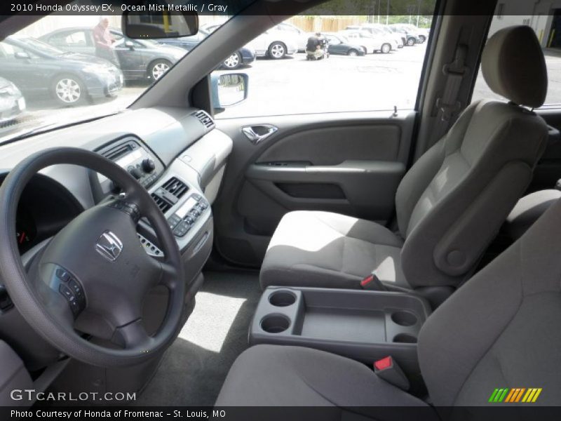 Ocean Mist Metallic / Gray 2010 Honda Odyssey EX