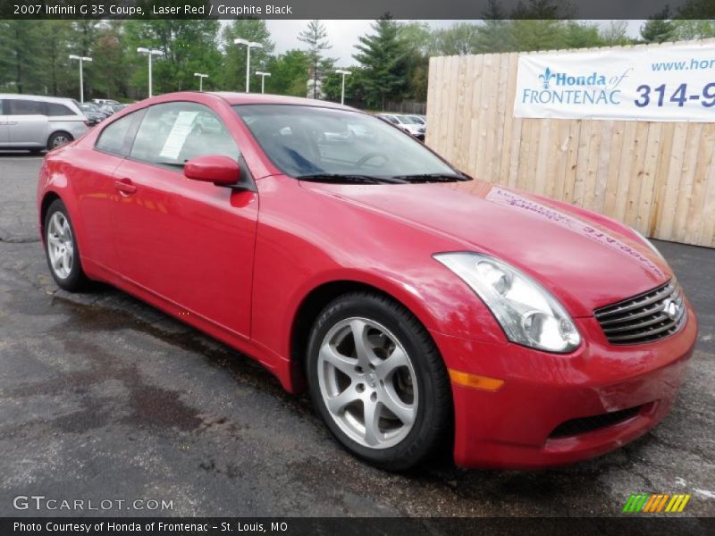 Laser Red / Graphite Black 2007 Infiniti G 35 Coupe