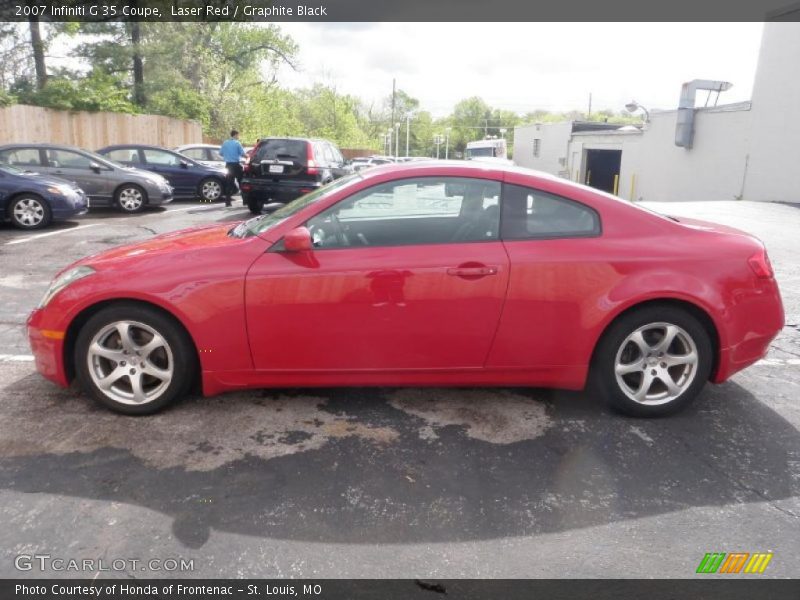 Laser Red / Graphite Black 2007 Infiniti G 35 Coupe