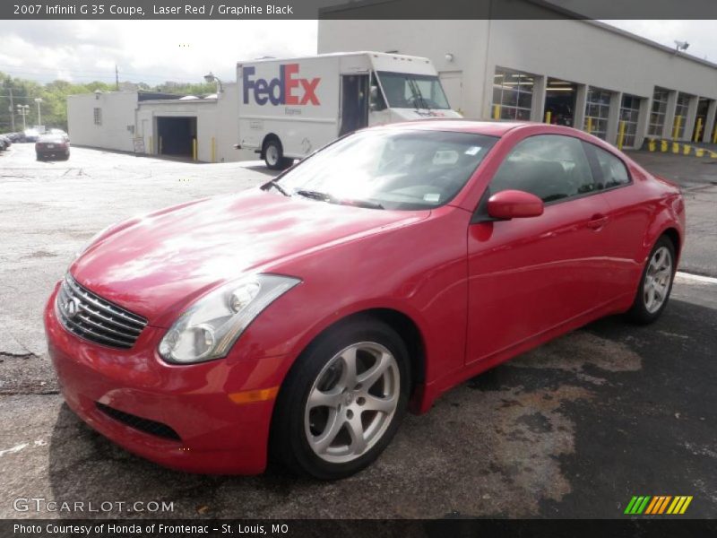 Laser Red / Graphite Black 2007 Infiniti G 35 Coupe