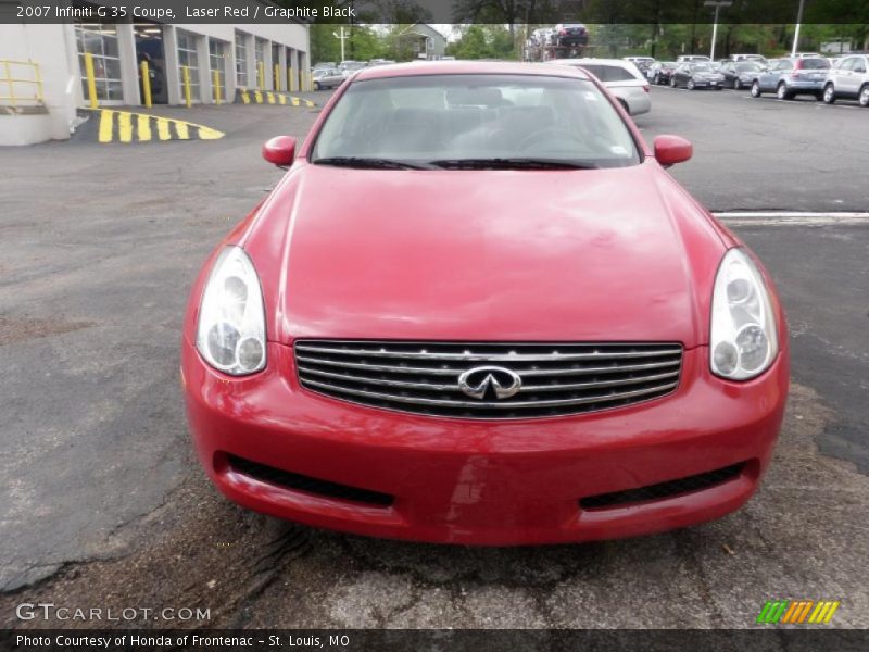 Laser Red / Graphite Black 2007 Infiniti G 35 Coupe