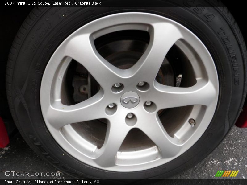 Laser Red / Graphite Black 2007 Infiniti G 35 Coupe