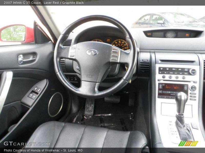 Laser Red / Graphite Black 2007 Infiniti G 35 Coupe