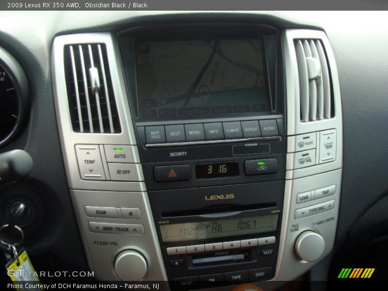 Obsidian Black / Black 2009 Lexus RX 350 AWD