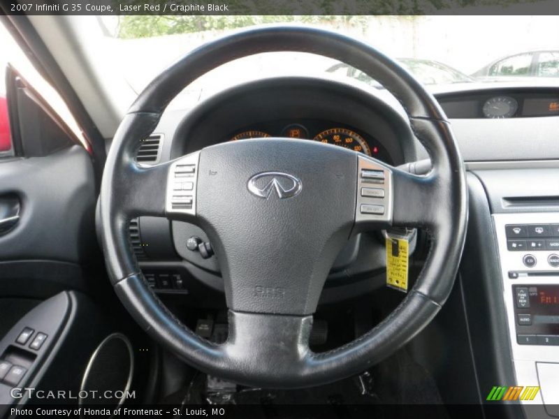 Laser Red / Graphite Black 2007 Infiniti G 35 Coupe
