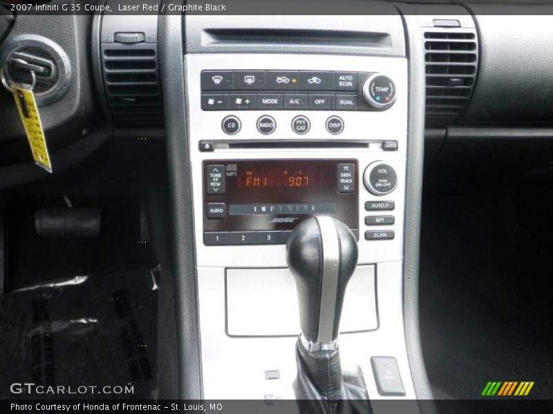 Laser Red / Graphite Black 2007 Infiniti G 35 Coupe