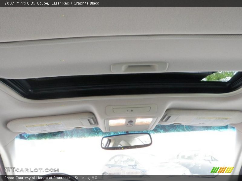 Laser Red / Graphite Black 2007 Infiniti G 35 Coupe