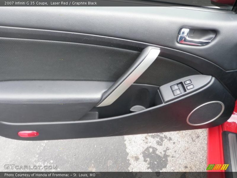 Laser Red / Graphite Black 2007 Infiniti G 35 Coupe