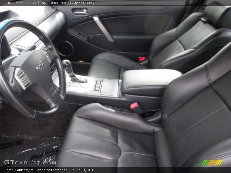 Laser Red / Graphite Black 2007 Infiniti G 35 Coupe