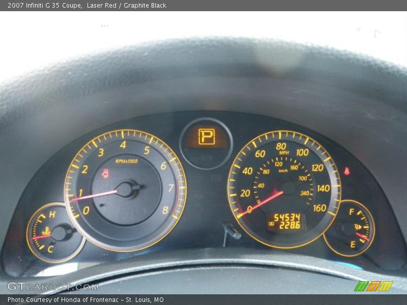 Laser Red / Graphite Black 2007 Infiniti G 35 Coupe