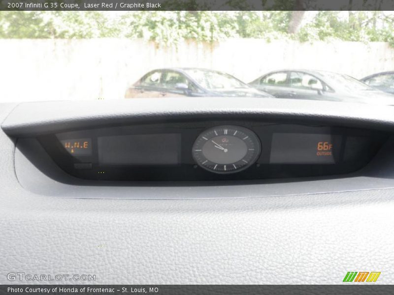 Laser Red / Graphite Black 2007 Infiniti G 35 Coupe