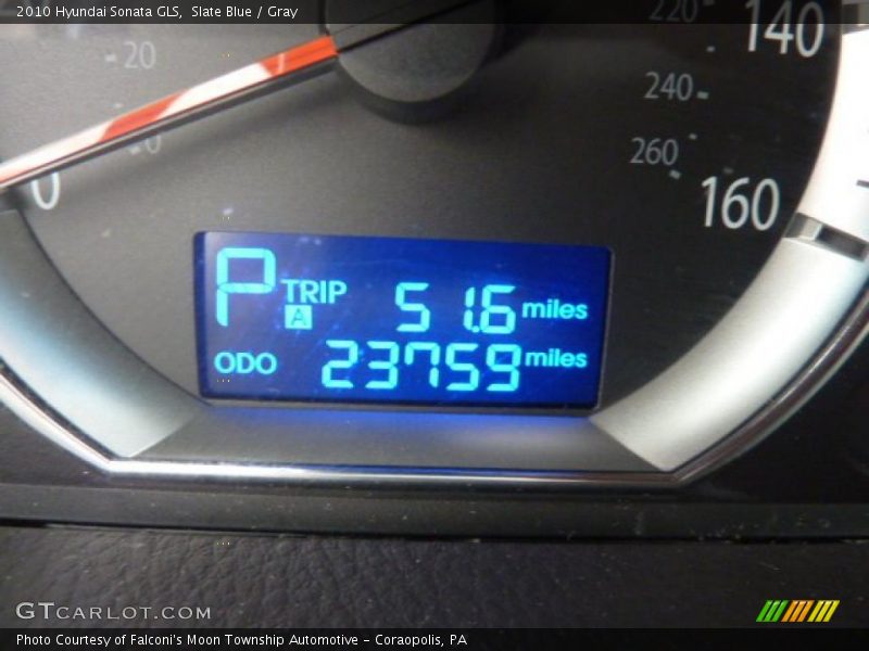 Slate Blue / Gray 2010 Hyundai Sonata GLS