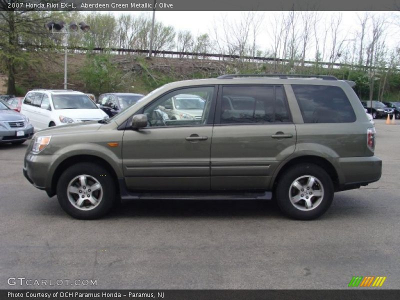 Aberdeen Green Metallic / Olive 2007 Honda Pilot EX-L