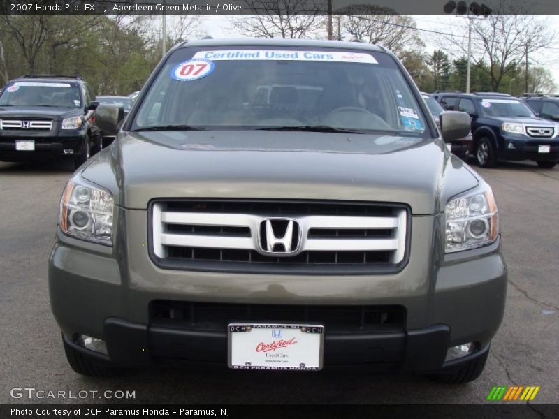 Aberdeen Green Metallic / Olive 2007 Honda Pilot EX-L