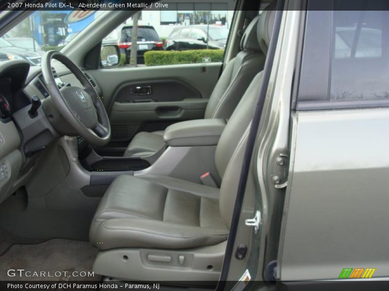 Aberdeen Green Metallic / Olive 2007 Honda Pilot EX-L