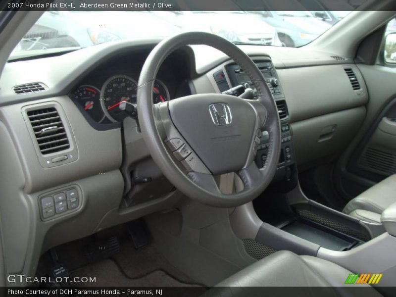 Aberdeen Green Metallic / Olive 2007 Honda Pilot EX-L