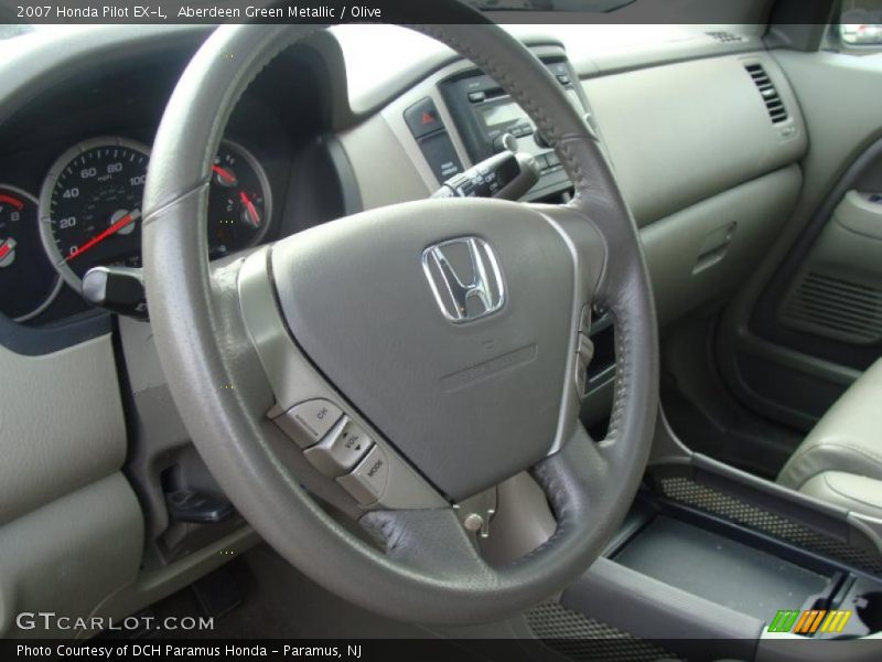 Aberdeen Green Metallic / Olive 2007 Honda Pilot EX-L