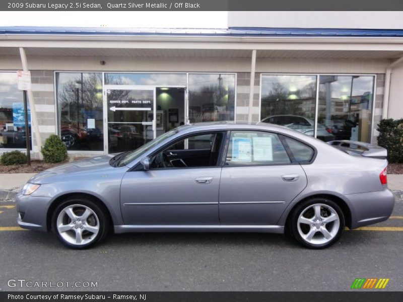 Quartz Silver Metallic / Off Black 2009 Subaru Legacy 2.5i Sedan