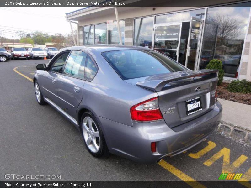 Quartz Silver Metallic / Off Black 2009 Subaru Legacy 2.5i Sedan