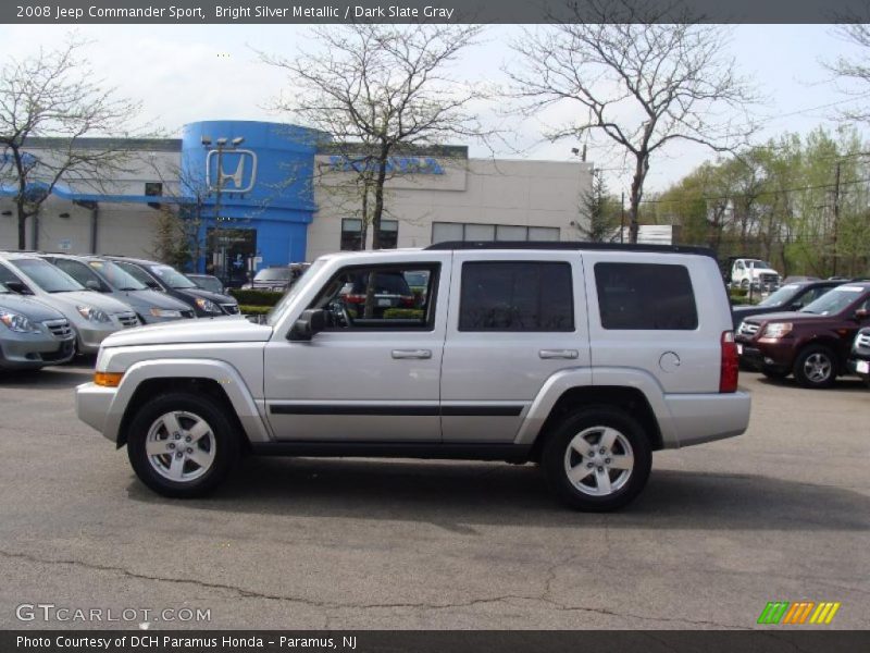 Bright Silver Metallic / Dark Slate Gray 2008 Jeep Commander Sport
