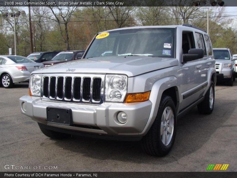 Bright Silver Metallic / Dark Slate Gray 2008 Jeep Commander Sport