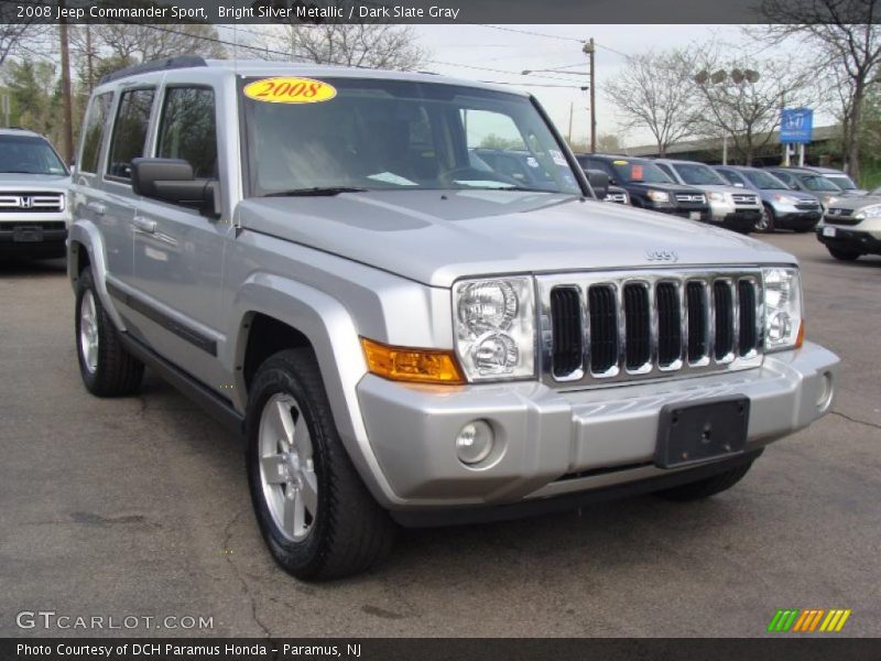 Bright Silver Metallic / Dark Slate Gray 2008 Jeep Commander Sport