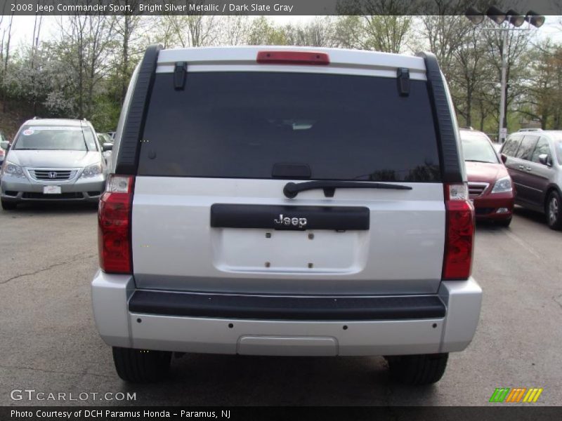 Bright Silver Metallic / Dark Slate Gray 2008 Jeep Commander Sport