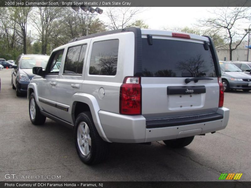 Bright Silver Metallic / Dark Slate Gray 2008 Jeep Commander Sport