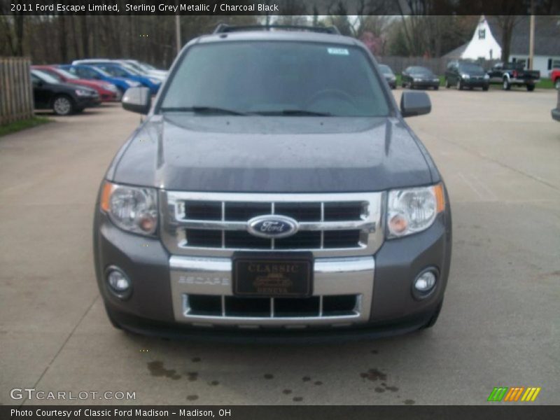 Sterling Grey Metallic / Charcoal Black 2011 Ford Escape Limited