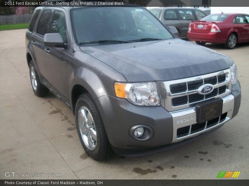 Sterling Grey Metallic / Charcoal Black 2011 Ford Escape Limited