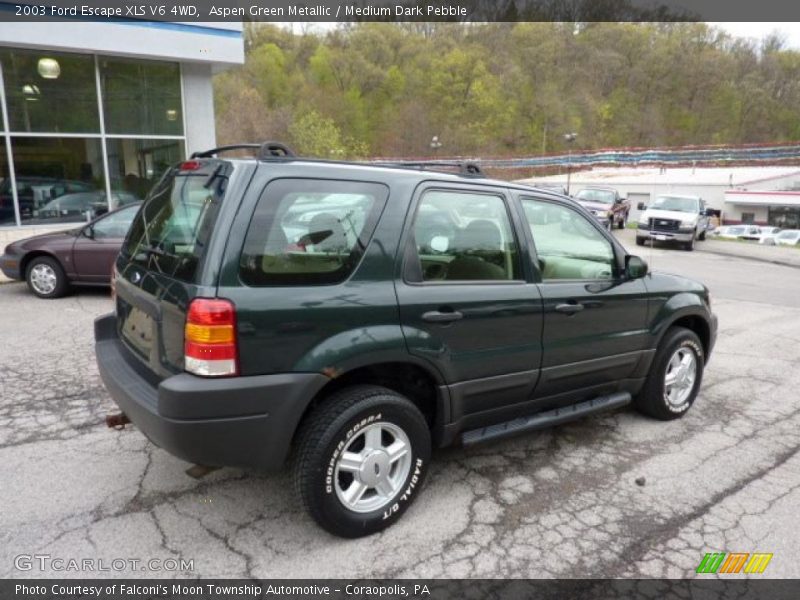 Aspen Green Metallic / Medium Dark Pebble 2003 Ford Escape XLS V6 4WD