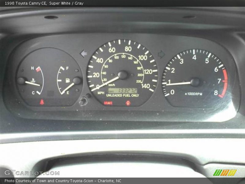 Super White / Gray 1998 Toyota Camry CE