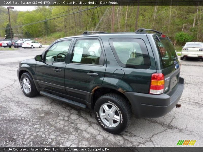 Aspen Green Metallic / Medium Dark Pebble 2003 Ford Escape XLS V6 4WD