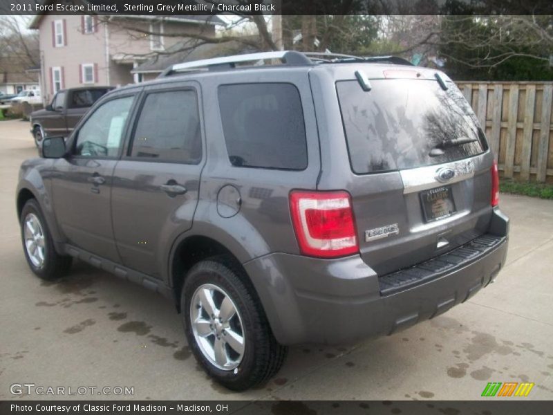 Sterling Grey Metallic / Charcoal Black 2011 Ford Escape Limited
