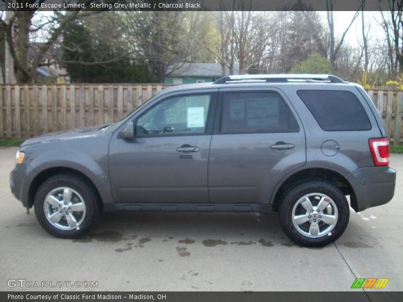 Sterling Grey Metallic / Charcoal Black 2011 Ford Escape Limited
