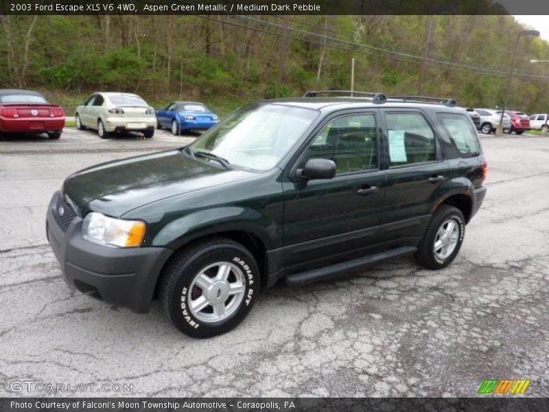 Aspen Green Metallic / Medium Dark Pebble 2003 Ford Escape XLS V6 4WD
