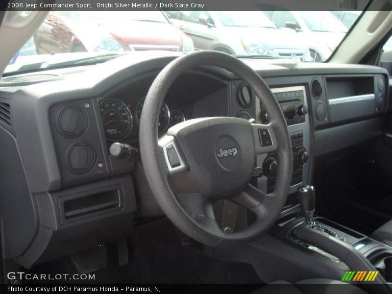Bright Silver Metallic / Dark Slate Gray 2008 Jeep Commander Sport