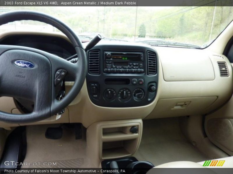 Aspen Green Metallic / Medium Dark Pebble 2003 Ford Escape XLS V6 4WD