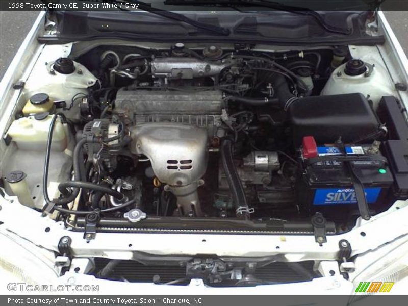 Super White / Gray 1998 Toyota Camry CE