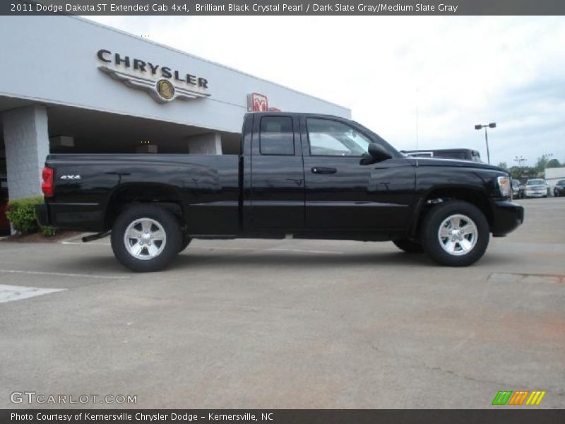 Brilliant Black Crystal Pearl / Dark Slate Gray/Medium Slate Gray 2011 Dodge Dakota ST Extended Cab 4x4