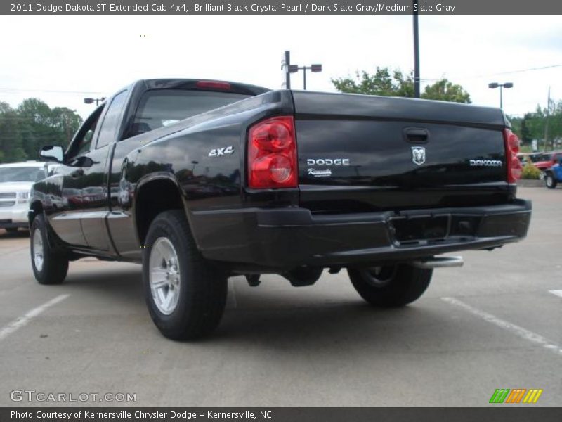 Brilliant Black Crystal Pearl / Dark Slate Gray/Medium Slate Gray 2011 Dodge Dakota ST Extended Cab 4x4